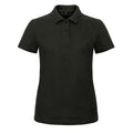 Polo ID.001 Donna nero / XS - personalizzabile con logo