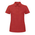 Polo ID.001 Donna red / XS - personalizzabile con logo