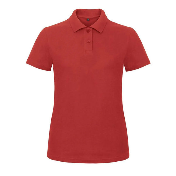 Polo ID.001 Donna red / XS - personalizzabile con logo