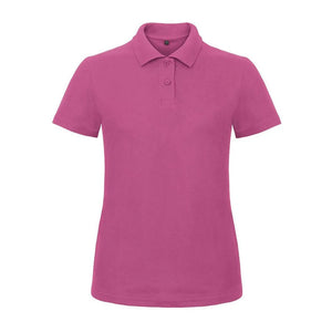 Polo ID.001 Donna rosa / XS - personalizzabile con logo