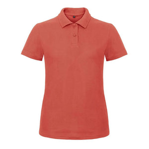 Polo ID.001 Donna rosso / XS - personalizzabile con logo