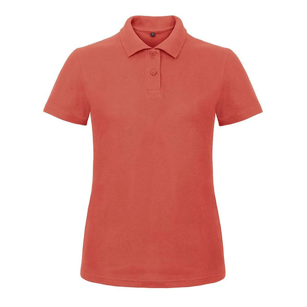 Polo ID.001 Donna rosso / XS - personalizzabile con logo