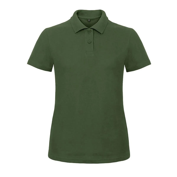 Polo ID.001 Donna verde / XS - personalizzabile con logo