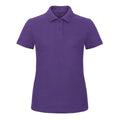 Polo ID.001 Donna viola / XS - personalizzabile con logo