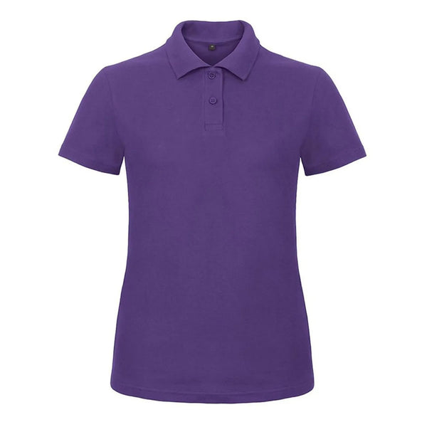 Polo ID.001 Donna viola / XS - personalizzabile con logo