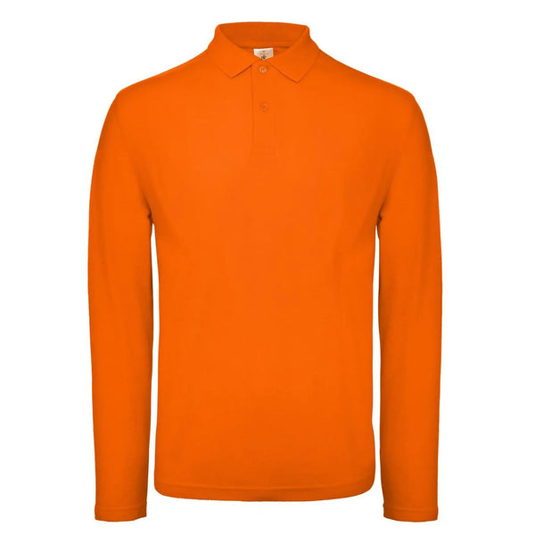 Polo ID.001 Manica Lunga arancione / XS - personalizzabile con logo