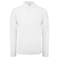 Polo ID.001 Manica Lunga bianco / XS - personalizzabile con logo
