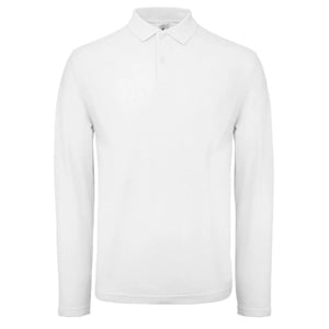 Polo ID.001 Manica Lunga bianco / XS - personalizzabile con logo