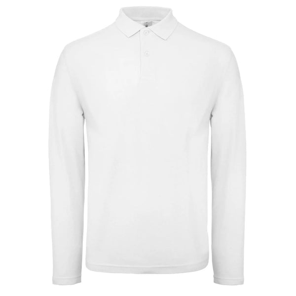 Polo ID.001 Manica Lunga bianco / XS - personalizzabile con logo