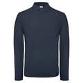 Polo ID.001 Manica Lunga blu / XS - personalizzabile con logo