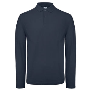Polo ID.001 Manica Lunga blu / XS - personalizzabile con logo