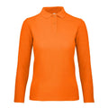Polo ID.001 Manica Lunga Donna arancione / XS - personalizzabile con logo
