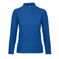 Polo ID.001 Manica Lunga Donna royal / XS - personalizzabile con logo