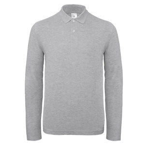 Polo ID.001 Manica Lunga grigio / XS - personalizzabile con logo