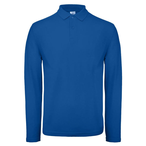 Polo ID.001 Manica Lunga royal / XS - personalizzabile con logo