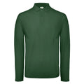 Polo ID.001 Manica Lunga verde / XS - personalizzabile con logo