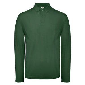 Polo ID.001 Manica Lunga verde / XS - personalizzabile con logo