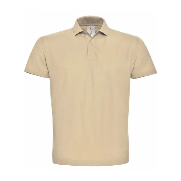 Polo ID.001 Uomo beige / XS - personalizzabile con logo