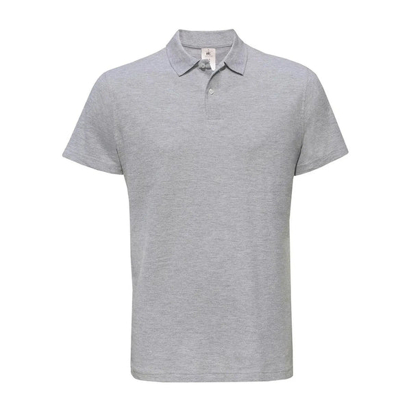 Polo ID.001 Uomo heather grey / XS - personalizzabile con logo