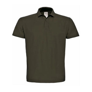 Polo ID.001 Uomo marrone / XS - personalizzabile con logo