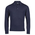 Polo  Knit blu / S - personalizzabile con logo