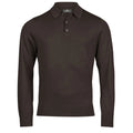 Polo  Knit marrone / S - personalizzabile con logo
