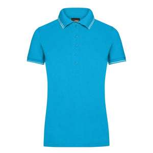 Polo Ladies azzurro / S - personalizzabile con logo