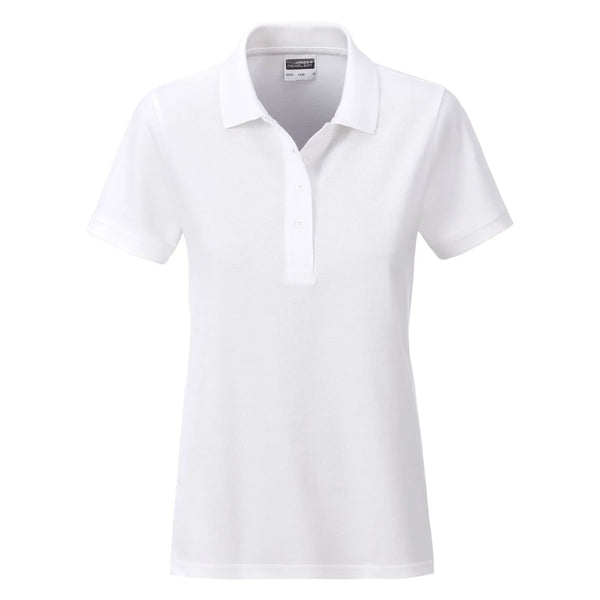 Polo Ladies Basic bianco / S - personalizzabile con logo