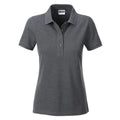 Polo Ladies Basic black-heather / S - personalizzabile con logo