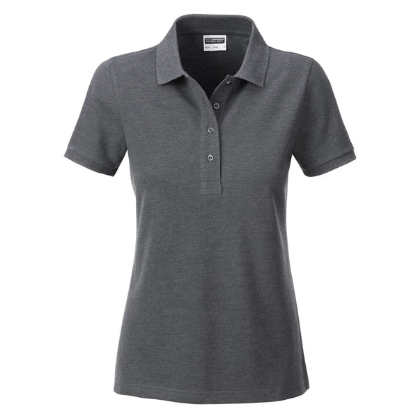 Polo Ladies Basic black-heather / S - personalizzabile con logo