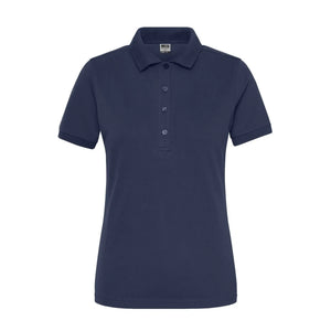 Polo Ladies Bio Stretch- Work - Solid blu / XS - personalizzabile con logo
