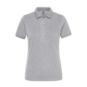 Polo Ladies Bio Stretch- Work - Solid grey-heather / XS - personalizzabile con logo
