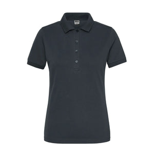 Polo Ladies Bio Stretch- Work - Solid grigio / XS - personalizzabile con logo