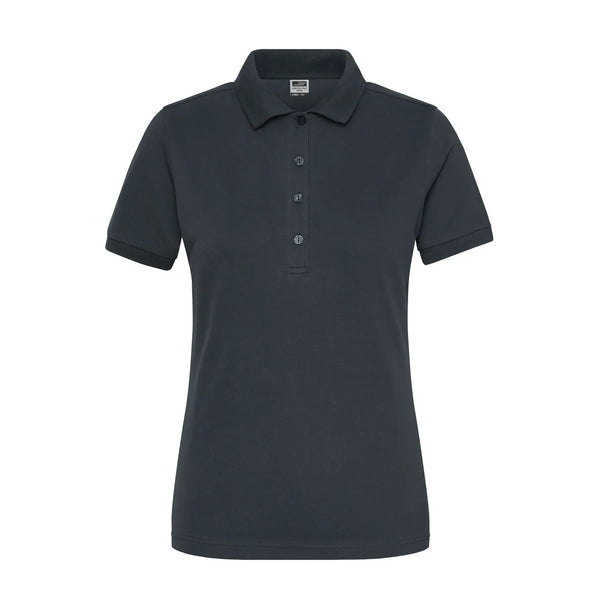 Polo Ladies Bio Stretch- Work - Solid grigio / XS - personalizzabile con logo
