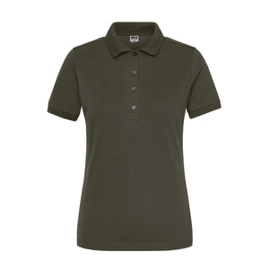 Polo Ladies Bio Stretch- Work - Solid olive / XS - personalizzabile con logo