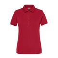 Polo Ladies Bio Stretch- Work - Solid rosso / XS - personalizzabile con logo