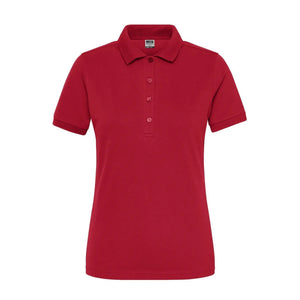 Polo Ladies Bio Stretch- Work - Solid rosso / XS - personalizzabile con logo