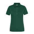 Polo Ladies Bio Stretch- Work - Solid verde / XS - personalizzabile con logo