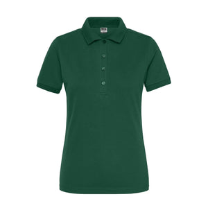 Polo Ladies Bio Stretch- Work - Solid verde / XS - personalizzabile con logo