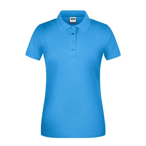 Polo Ladies Bio Workwear azzurro / XS - personalizzabile con logo