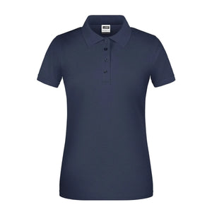 Polo Ladies Bio Workwear blu / XS - personalizzabile con logo