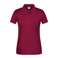Polo Ladies Bio Workwear bordeaux / XS - personalizzabile con logo