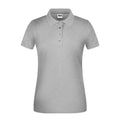 Polo Ladies Bio Workwear grey-heather / XS - personalizzabile con logo