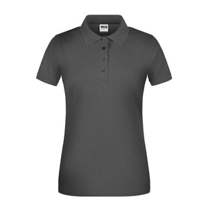 Polo Ladies Bio Workwear grigio / XS - personalizzabile con logo