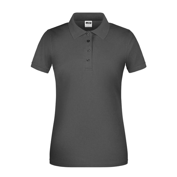 Polo Ladies Bio Workwear grigio / XS - personalizzabile con logo