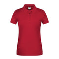 Polo Ladies Bio Workwear rosso / XS - personalizzabile con logo