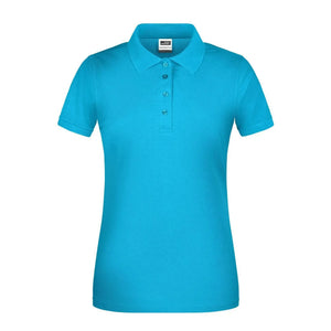 Polo Ladies Bio Workwear turquoise / XS - personalizzabile con logo