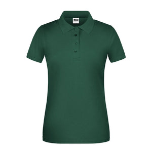 Polo Ladies Bio Workwear verde / XS - personalizzabile con logo