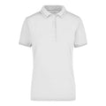 Polo Ladies Elastic bianco / S - personalizzabile con logo