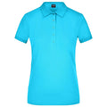 Polo Ladies Elastic Piqué azzurro / S - personalizzabile con logo